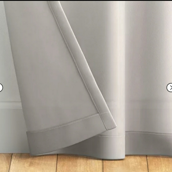 Set of sheer voile windiw curtain panel -Gray - Picture 2 of 3